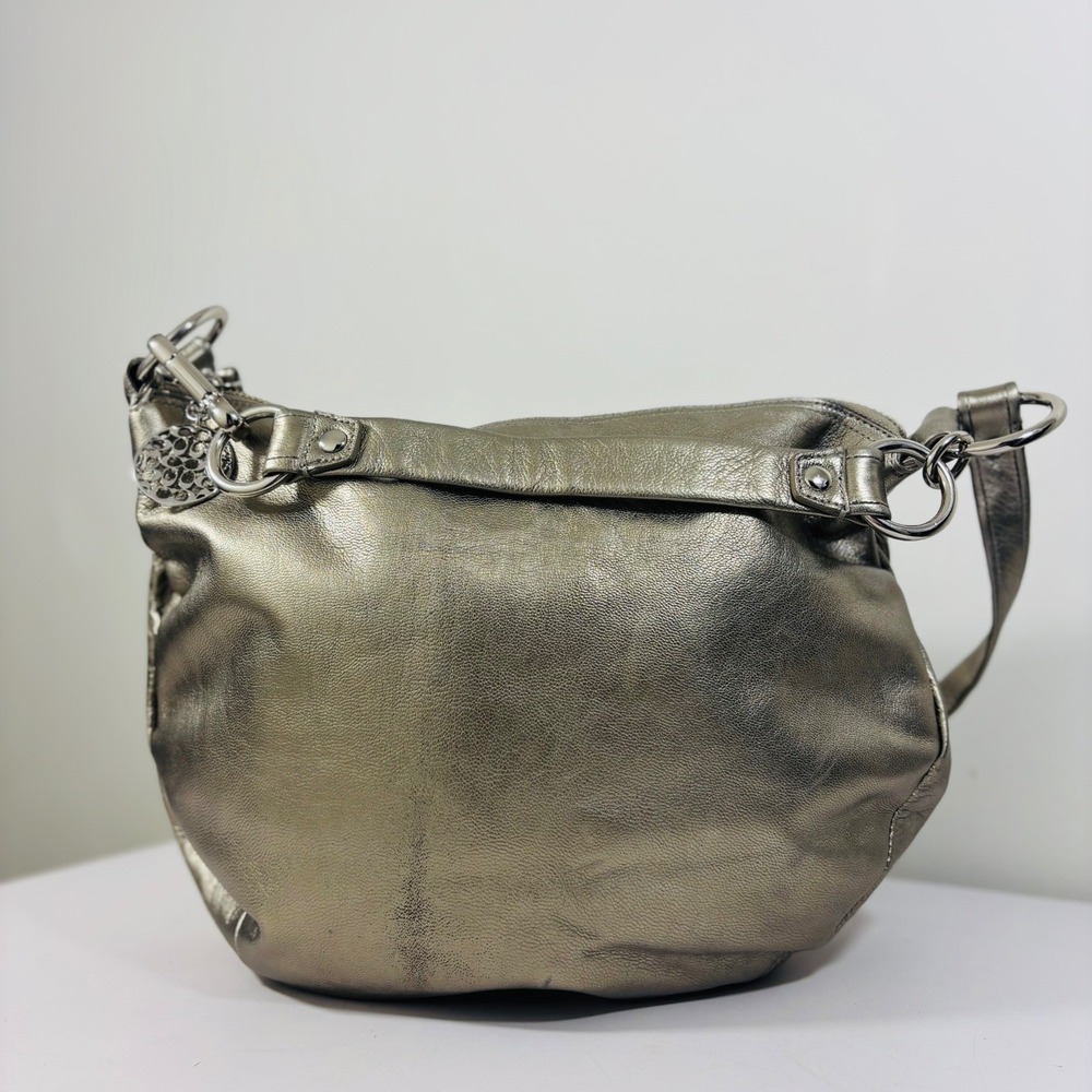 Coach Metallic Gold Leather Hobo Bag